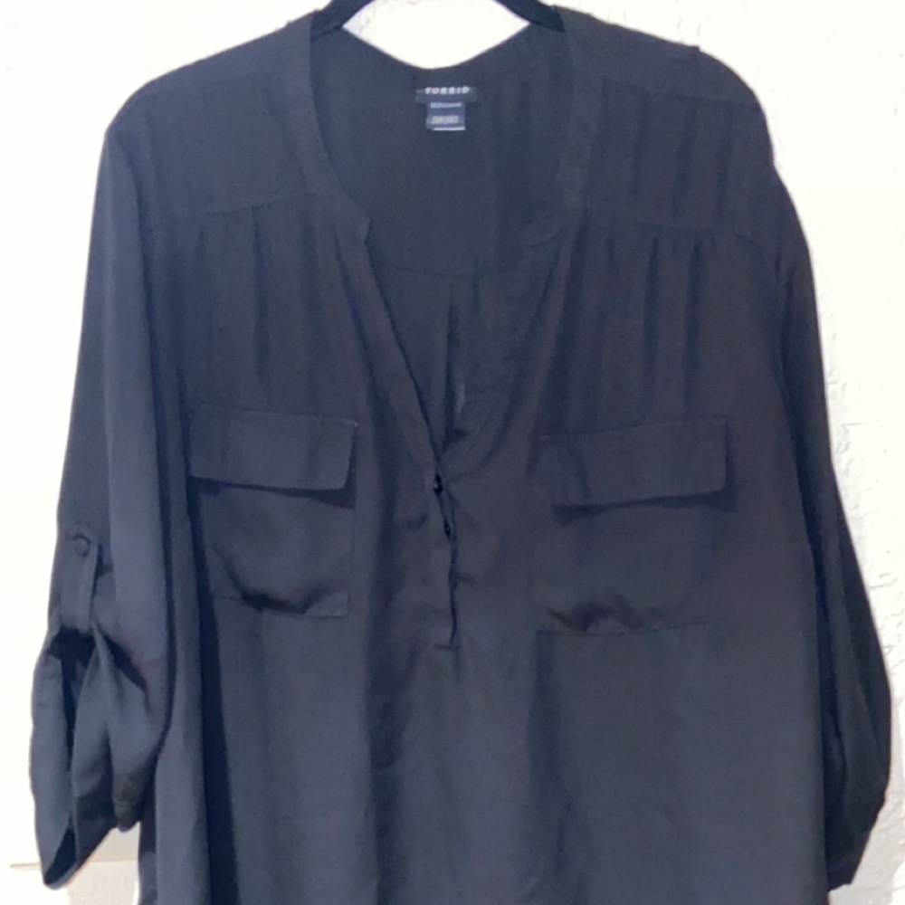 Torrid Black Harper Top